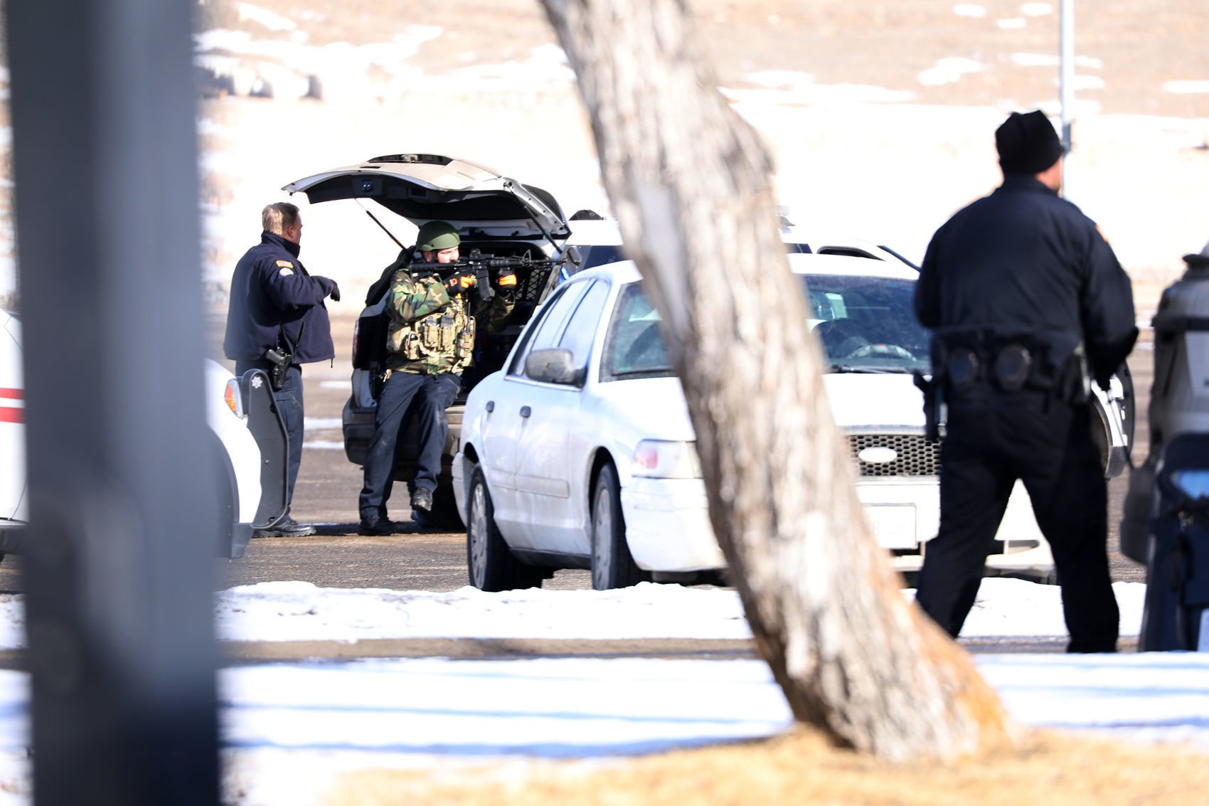 Police wait it out